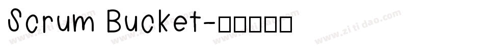 Scrum Bucket字体转换